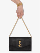 Bolsa Transversal C/ Placa Monograma YSL Saint Laurent