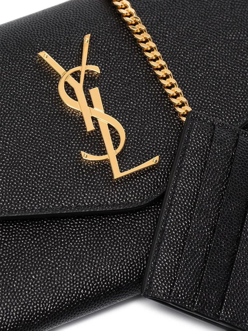 Bolsa Transversal C/ Placa Monograma YSL Saint Laurent