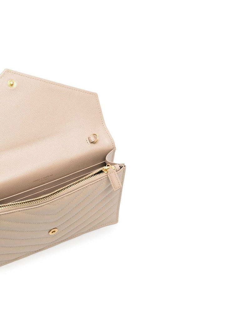 Bolsa Transversal Com Placa De Logo YSL Saint Laurent