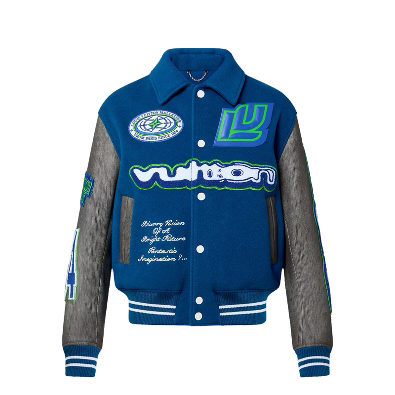 Louis Vuitton Jaqueta Varsity "Malletier Blue"