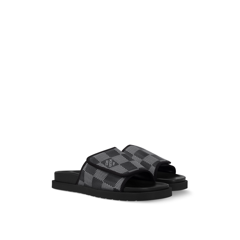 Louis Vuitton Chinelo "Miami Damier Black"