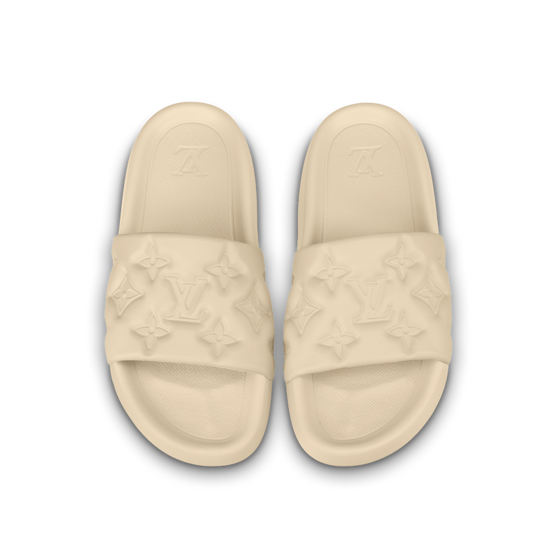 Louis Vuitton Chinelo "Waterfront Monogram Cream"