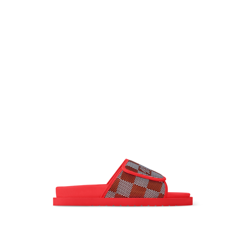Louis Vuitton Chinelo "Miami Damier Red"