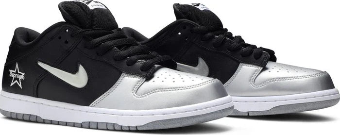 Nike Dunk Low "Supreme Metallic Silver"