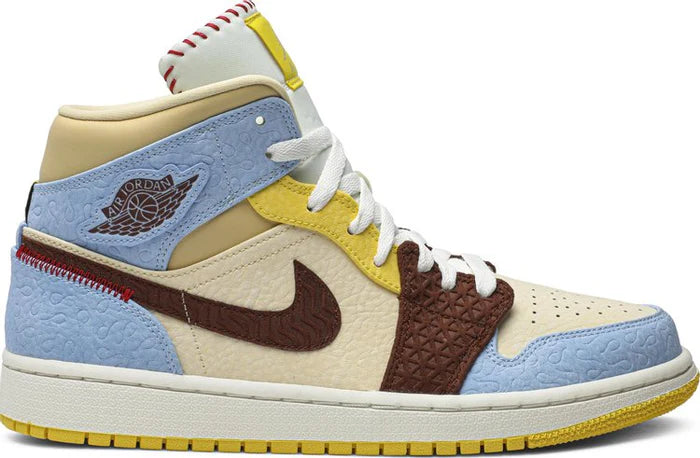 Nike Air Jordan 1 Mid "SE Maison Chateau Rouge Fearless"