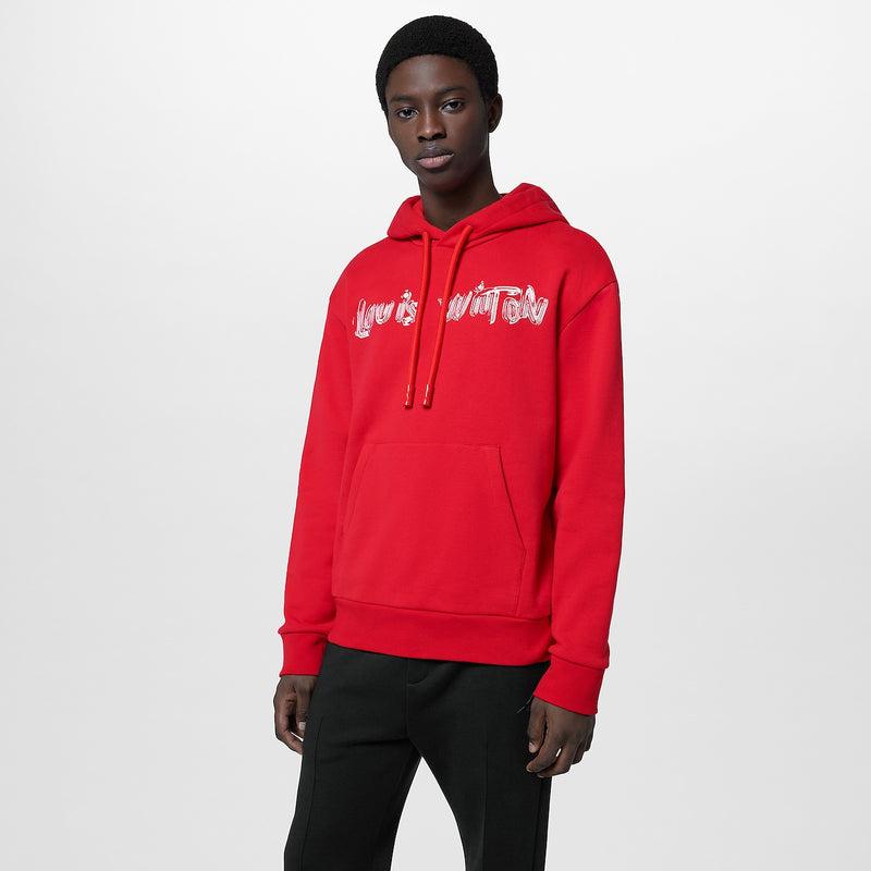 Louis Vuitton Moletom "Printed Cotton Hoodie"