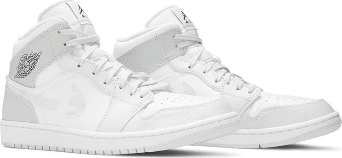 Nike Air Jordan 1 Mid "Swoosh Logo Grey Camo"