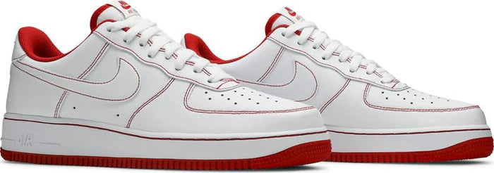 Nike Air Force 1 '07 "Contrast Stitch White University Red"