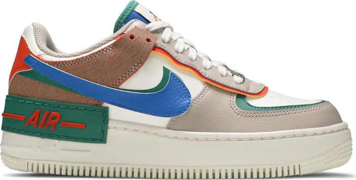 Nike Air Force 1 Shadow "Sail Signal Blue Green"