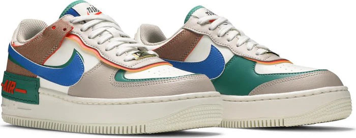 Nike Air Force 1 Shadow "Sail Signal Blue Green"