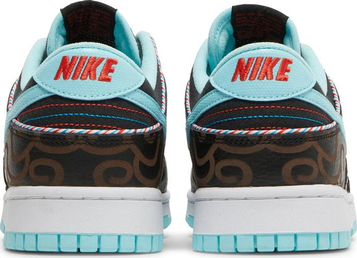 Nike Dunk Low "SE Barber Shop Black"