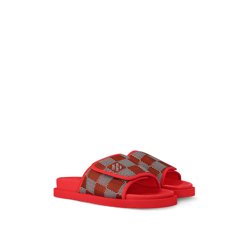 Louis Vuitton Chinelo "Miami Damier Red"