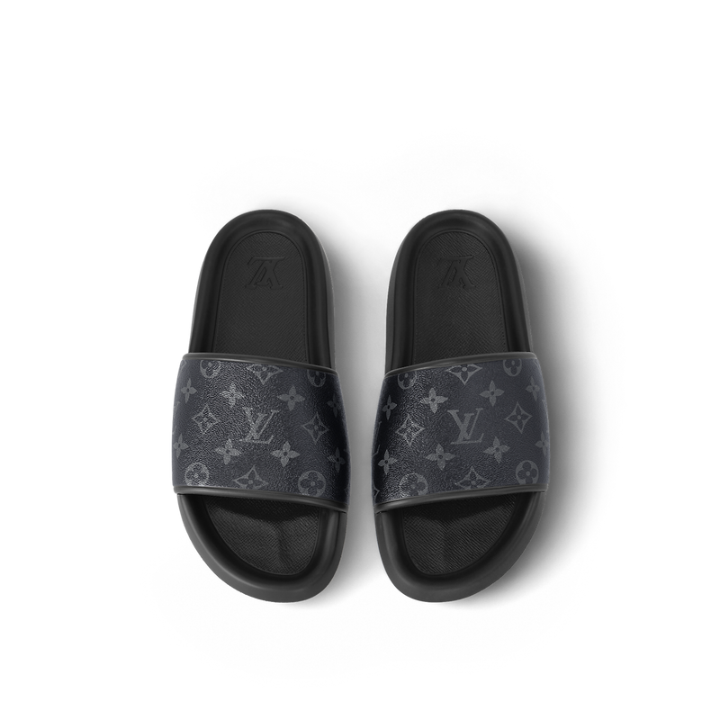 Louis Vuitton Chinelo "Waterfront Monogram Eclipse Black"