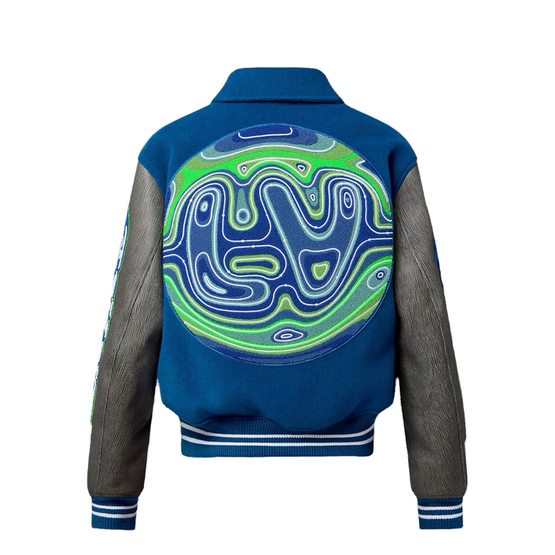 Louis Vuitton Jaqueta Varsity "Malletier Blue"