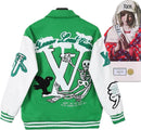 Louis Vuitton Jaqueta Varsity "Green Multi-Patches Mixed"