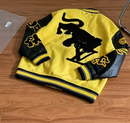 Louis Vuitton Jaqueta Varsity "Yellow Black Multi-Patches Mixed"