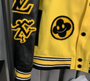 Louis Vuitton Jaqueta Varsity "Yellow Black Multi-Patches Mixed"