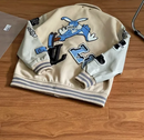 Louis Vuitton Jaqueta Varsity "Cream Multi-Patches Mixed"