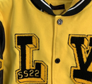 Louis Vuitton Jaqueta Varsity "Yellow Black Multi-Patches Mixed"